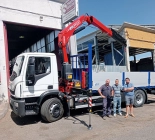 Fassi F155 knuckle boom crane delivery