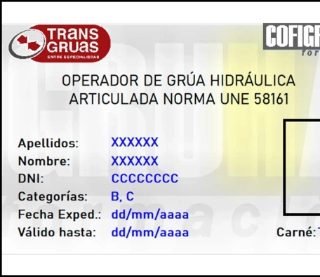 Carné operador GHA
