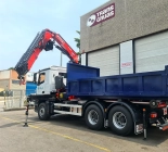 Fassi F255RA knuckle boom crane + Marrel AL20 hooklift