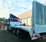 Fassi F365 knuckle boom crane + machinery carrier